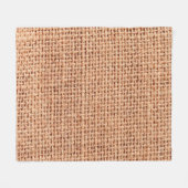 Jute Tasche Sack beige Farbe braun Fleecedecke (Vorderseite (Horizontal))