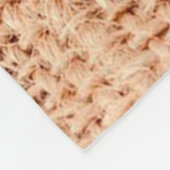 Jute Tasche Sack beige Farbe braun Fleecedecke (Ecke)