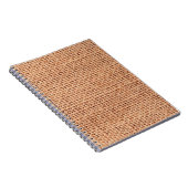 Jute Tasche Sack beige Farbe braun Notizblock (Rechte Seite)