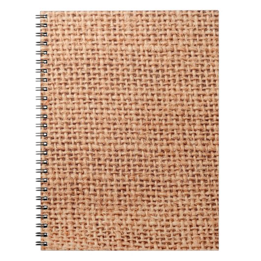 Jute Tasche Sack beige Farbe braun Notizblock (Vorderseite)