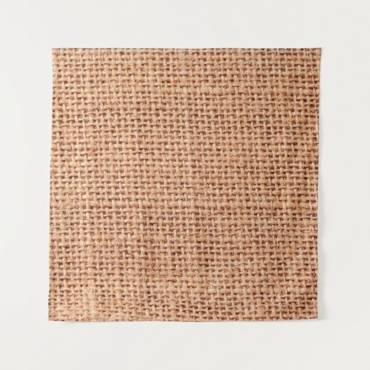 Jute Tasche Sack beige Farbe braun Wandteppich (Vorderseite)