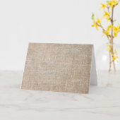 Jute Textil Karte (Gelbe Blume)