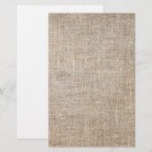 Jute Textile Briefpapier (Vorne/Hinten)