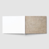 Jute Textile Gästebuch (Voll)