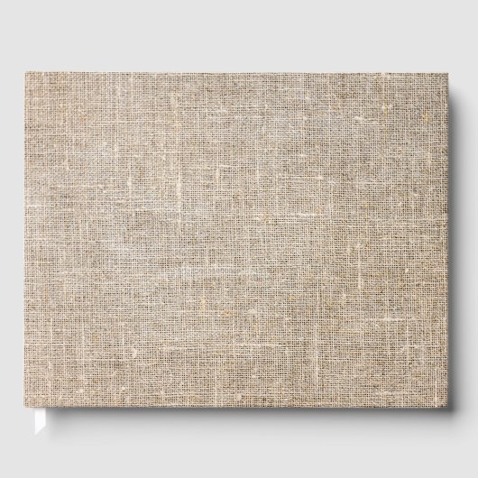 Jute Textile Gästebuch (Vorderseite)