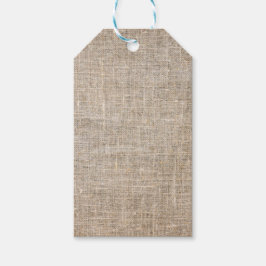 Jute Textile Geschenkanhänger