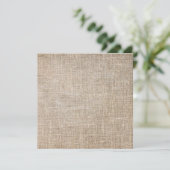 Jute Textile Karte (Stehend Vorderseite)