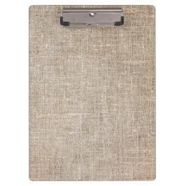 Jute Textile Klemmbrett