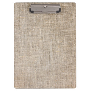 Jute Textile Klemmbrett