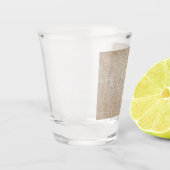 Jute Textile Schnapsglas (Links)