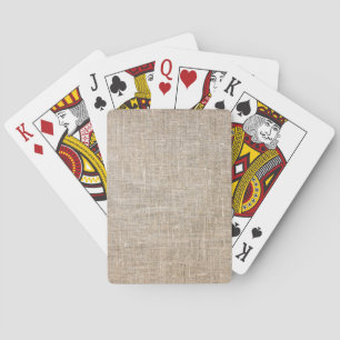 Jute Textile Spielkarten