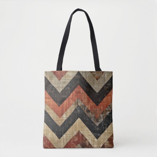 Jute Zickzack Tasche (Vorderseite)