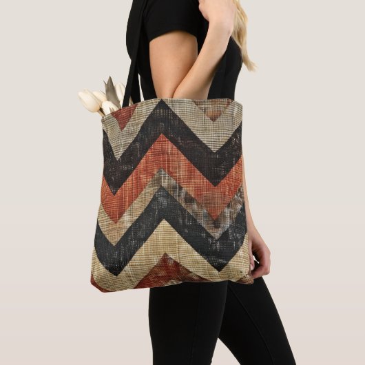 Jute Zickzack Tasche (Von Nahem)