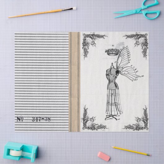 Jutefaser-tickendes Kleiderform-Fee-Gewebe Seidenpapier (Basteln)