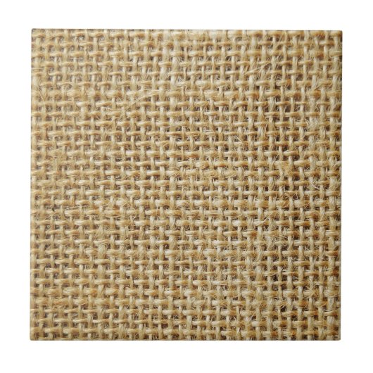 Jutestoff-Textur Fliese (Vorderseite)