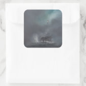 Jütland 1916 2014 2 quadratischer aufkleber (Tasche)