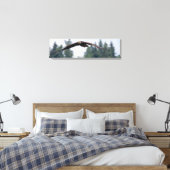 Juvenile Adler fliegen in Washington, Canvas Print Leinwanddruck (Insitu (Schlafzimmer))