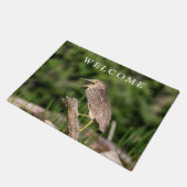Juvenile Black Crowned Night Heron Fußmatte (Schrägansicht)