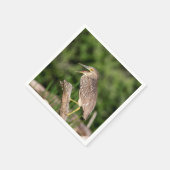 Juvenile Black Crowned Night Heron Serviette (Ecke)