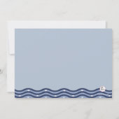 Juvenile Boy Nautical Invasion Einladung (Rückseite)