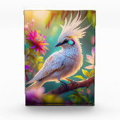 Juvenile Creush Feather Dove Fantasy Bird Fotoblock (Vorderseite)