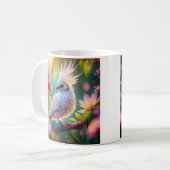 Juvenile Creush Feather Dove Fantasy Bird Kaffeetasse (Vorderseite Links)