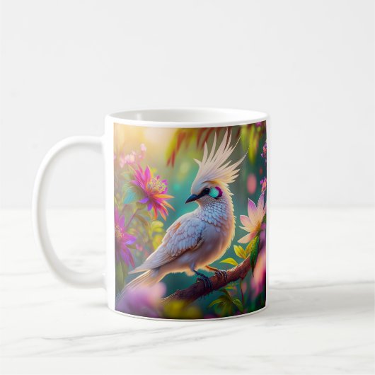 Juvenile Creush Feather Dove Fantasy Bird Kaffeetasse (Links)