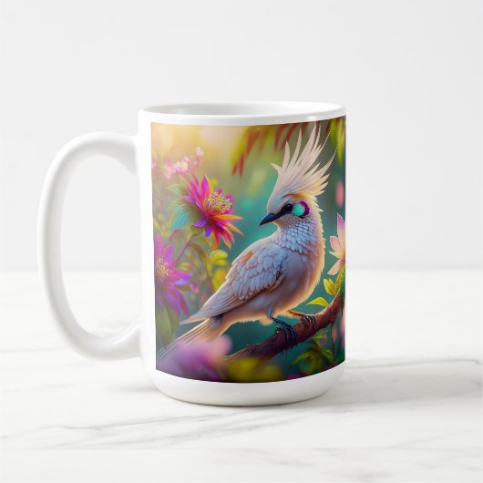 Juvenile Creush Feather Dove Fantasy Bird Kaffeetasse (Links)