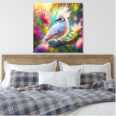 Juvenile Creush Feather Dove Fantasy Bird Leinwanddruck (Insitu (Schlafzimmer))