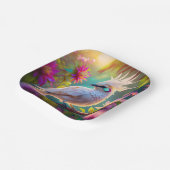 Juvenile Creush Feather Dove Fantasy Bird Pappteller (Gewinkelt)