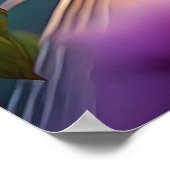 Juvenile Creush Feather Dove Fantasy Bird Poster (Ecke)