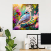 Juvenile Creush Feather Dove Fantasy Bird Poster (Heimbüro)