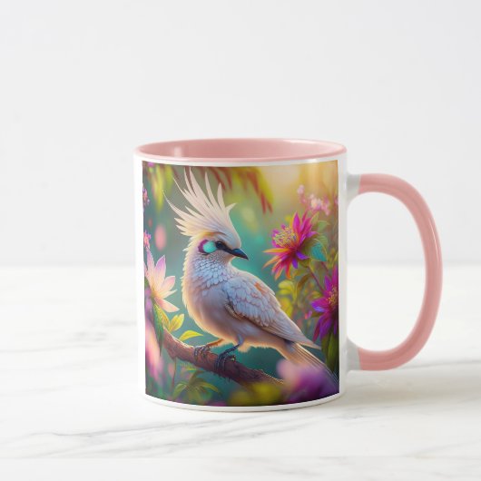Juvenile Creush Feather Dove Fantasy Bird Tasse (Rechts)