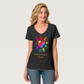 Juvenile Dermatomyositis Awareness Hands T-Shirt (Vorderseite Vollansicht)