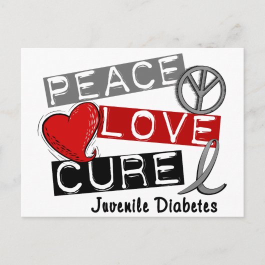 JUVENILE DIABETES POSTKARTE (Vorderseite)