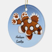 Juvenile Harlequin Sweetlips Reef Fisch Ornament (Links)