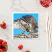 Juvenile Osprey im Nest Serviette (Beispiel)