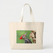 Juvenile Pileated Woodpecker Profile Geschenke App Jumbo Stoffbeutel (Vorne)