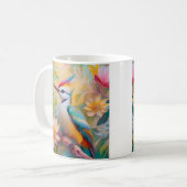 Juvenile Rainbow Woodpecker Fantasy Bird Kaffeetasse (Vorderseite Links)