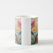 Juvenile Rainbow Woodpecker Fantasy Bird Kaffeetasse (Mittel)