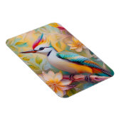 Juvenile Rainbow Woodpecker Fantasy Bird Magnet (Rechte Seite)