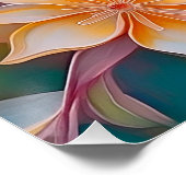 Juvenile Rainbow Woodpecker Fantasy Bird Poster (Ecke)