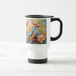 Juvenile Rainbow Woodpecker Fantasy Bird Reisebecher