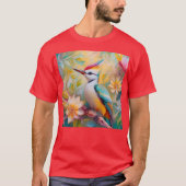 Juvenile Rainbow Woodpecker Fantasy Bird T-Shirt (Vorderseite)