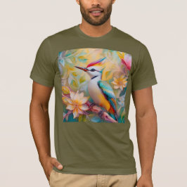 Juvenile Rainbow Woodpecker Fantasy Bird T-Shirt