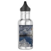 Juvenile Swan im Fluss Icey Edelstahlflasche (Links)