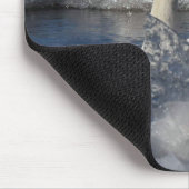 Juvenile Swan in Icey River Mousepad (Ecke)