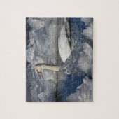 Juvenile Swan in Icey River Puzzle (Vertikal)