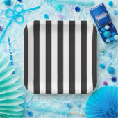 Juventus Torino Streifen Fußballverein Italien Sch Pappteller (Party)