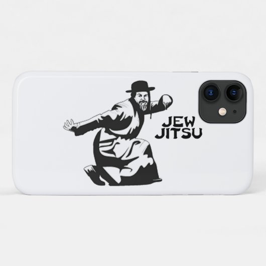 Juw Jitsu iPhone Case | Jüdische Bar Mitzvah-Gesch (Rückseite (Horizontal))
